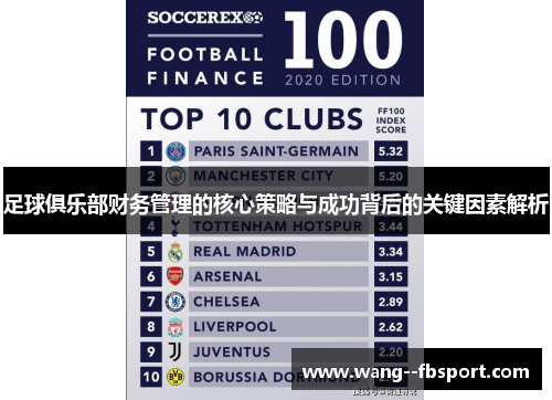 足球俱乐部财务管理的核心策略与成功背后的关键因素解析